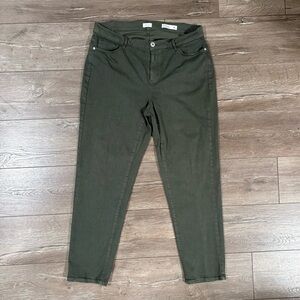 J. Jill Women's Straight Leg Jeans in Olive